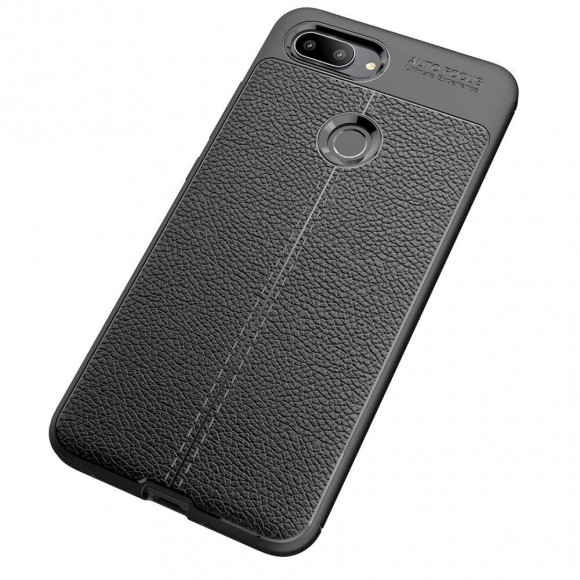 Чехол-накладка Litchi Grain для Xiaomi Mi 8 Lite (черный) Чехол-накладка Litchi Grain для Xiaomi Mi 8 Lite (черный)