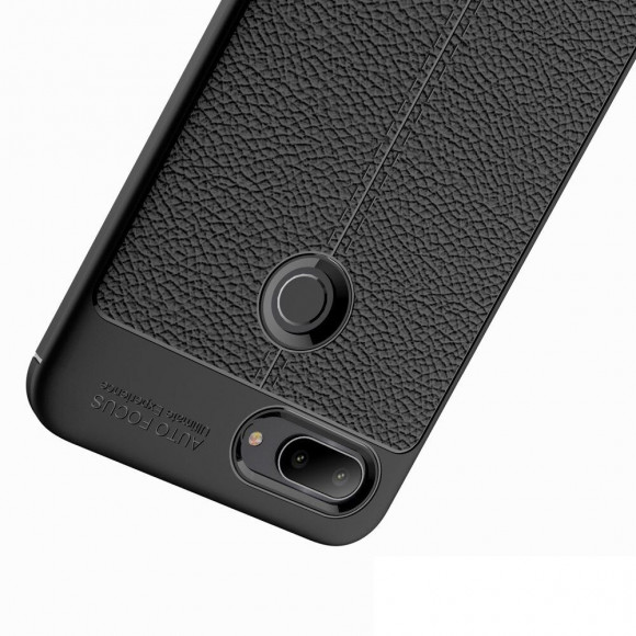 Чехол-накладка Litchi Grain для Xiaomi Mi 8 Lite (черный) Чехол-накладка Litchi Grain для Xiaomi Mi 8 Lite (черный)