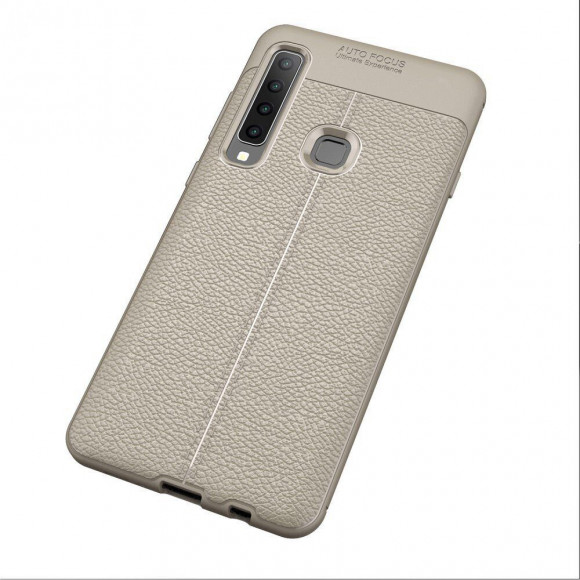 Чехол-накладка Litchi Grain для Samsung Galaxy A9 (2018) (серый)
