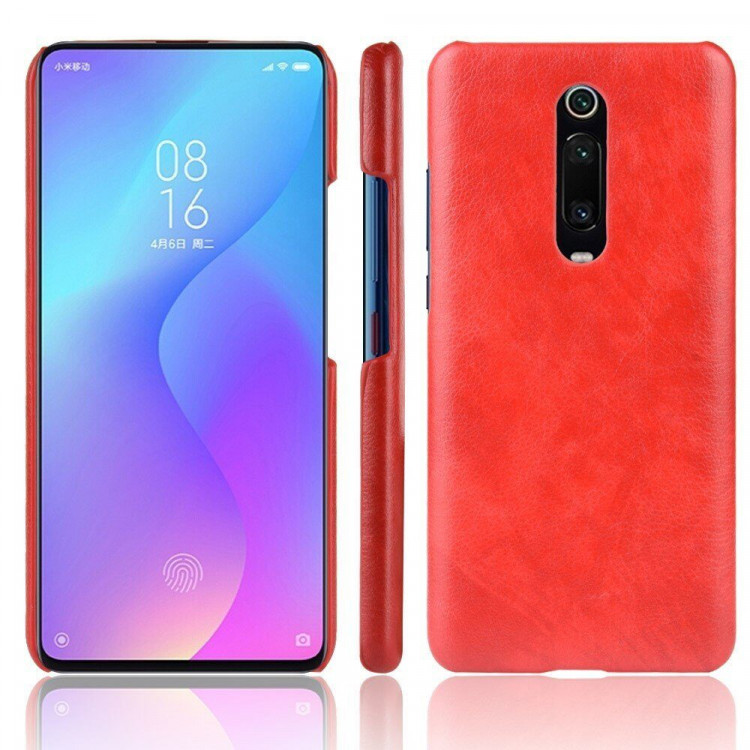 Кожаная накладка-чехол для Xiaomi Redmi K20 / Redmi K20 Pro / Xiaomi Mi 9T / Mi 9T Pro (красный)