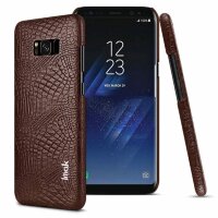 Чехол-накладка iMak Ruiyi Crocodile для Samsung Galaxy S8+ (коричневый)