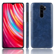 Кожаная накладка-чехол для Xiaomi Redmi Note 8 Pro (синий) Кожаная накладка-чехол для Xiaomi Redmi Note 8 Pro (синий)
