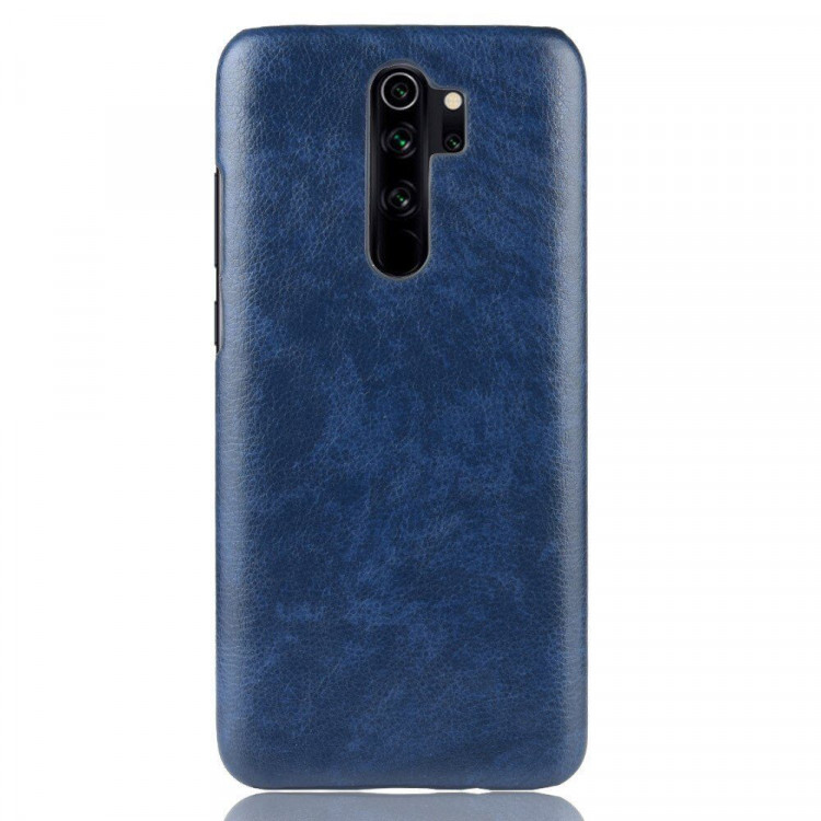 Кожаная накладка-чехол для Xiaomi Redmi Note 8 Pro (синий)