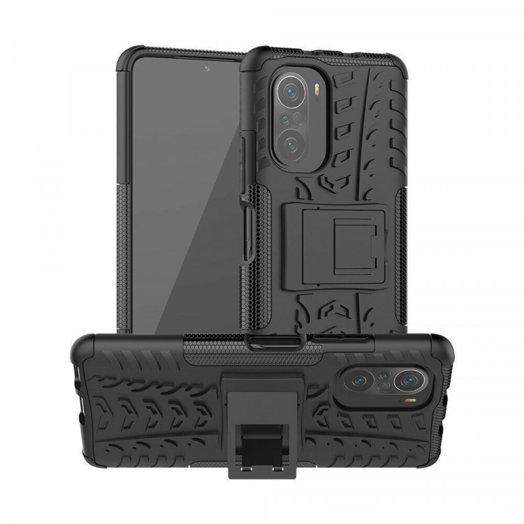 Чехол Hybrid Armor для Xiaomi Mi 11i / Redmi K40 / Redmi K40 Pro / Xiaomi Poco F3 (черный)