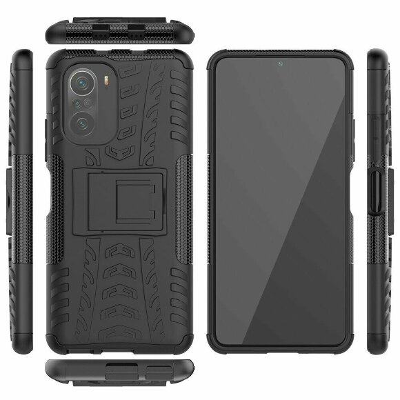 Чехол Hybrid Armor для Xiaomi Mi 11i / Redmi K40 / Redmi K40 Pro / Xiaomi Poco F3 (черный)