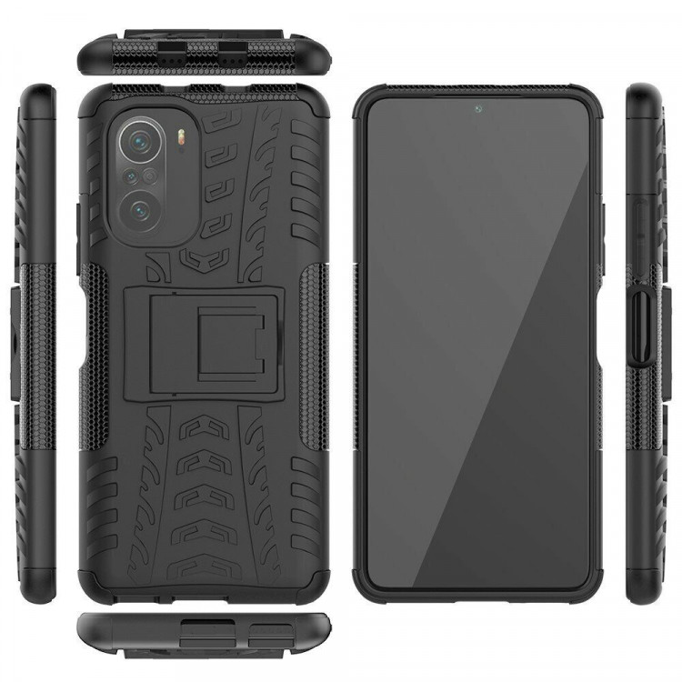 Чехол Hybrid Armor для Xiaomi Mi 11i / Redmi K40 / Redmi K40 Pro / Xiaomi Poco F3 (черный)