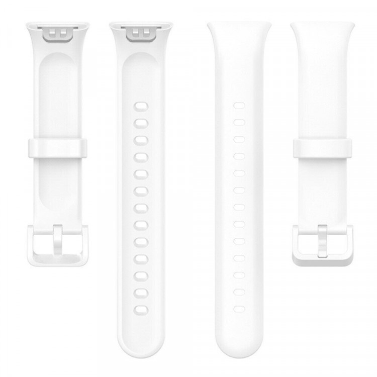 Силиконовый ремешок для Xiaomi Smart Band 7 Pro (белый)