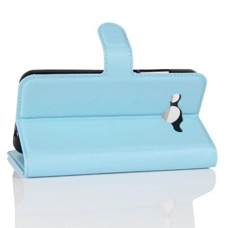 Чехол с визитницей для Huawei Y3 2017 (голубой)