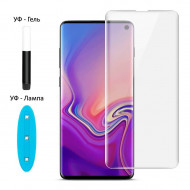 Защитное стекло 3D UV с УФ лампой для Samsung Galaxy S10e