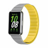 Ремешок для Samsung Galaxy Fit 3 Magnetic Silicone (серый, желтый)