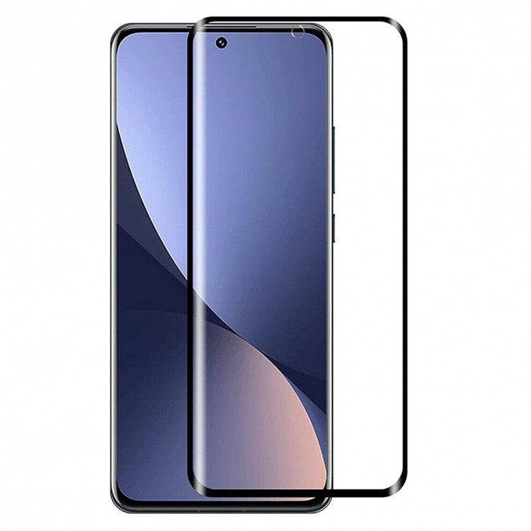 Защитное стекло 3D для Xiaomi 12 / Xiaomi 12X / Xiaomi 12S (черный)