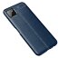 Чехол-накладка Litchi Grain для Samsung Galaxy A22s 5G (темно-синий)