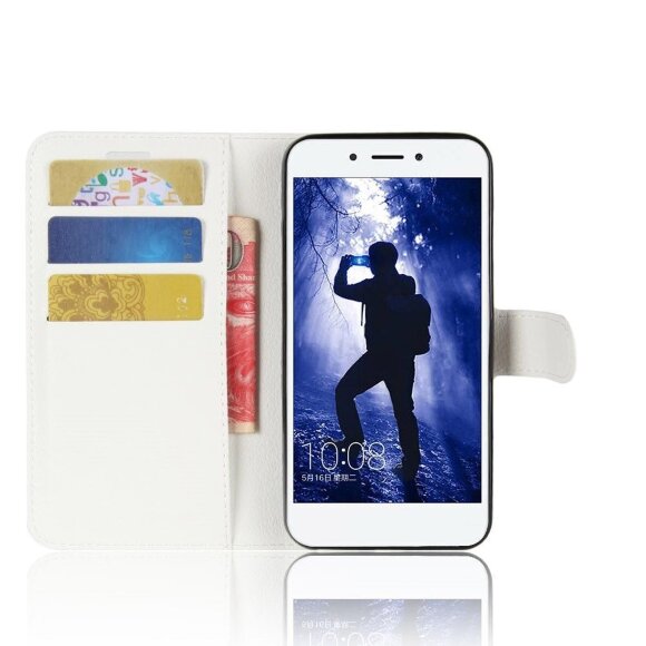 Чехол с визитницей для Huawei Honor 6A (белый)