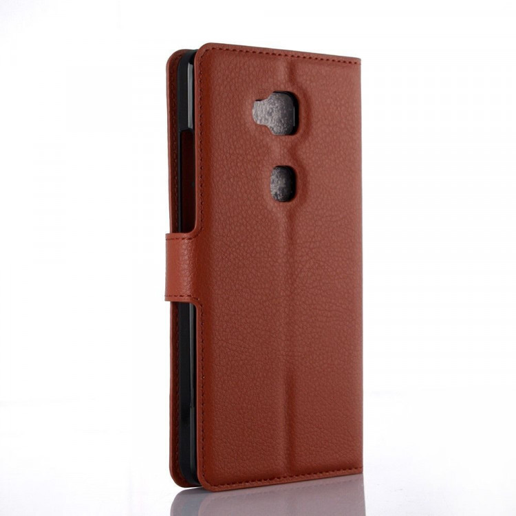 Чехол с визитницей для Huawei Honor 5X (коричневый)