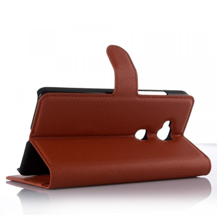 Чехол с визитницей для Huawei Honor 5X (коричневый)