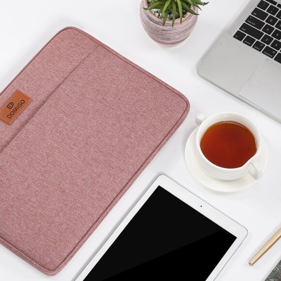 Тканевый чехол DOMISO для ноутбука и Macbook 13,3 дюйма (LP10 розовый)