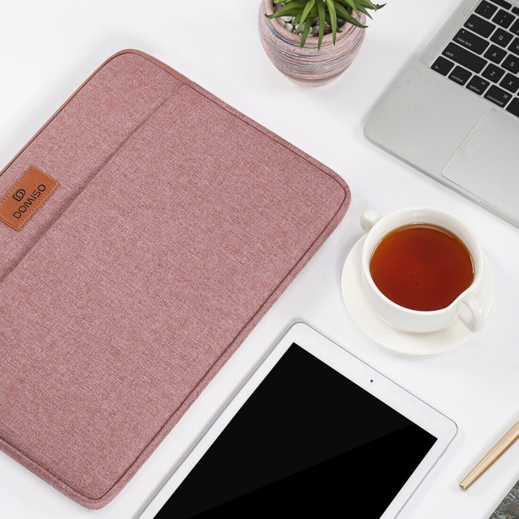 Тканевый чехол DOMISO для ноутбука и Macbook 13,3 дюйма (LP10 розовый)