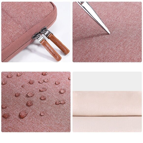 Тканевый чехол DOMISO для ноутбука и Macbook 13,3 дюйма (LP10 розовый)