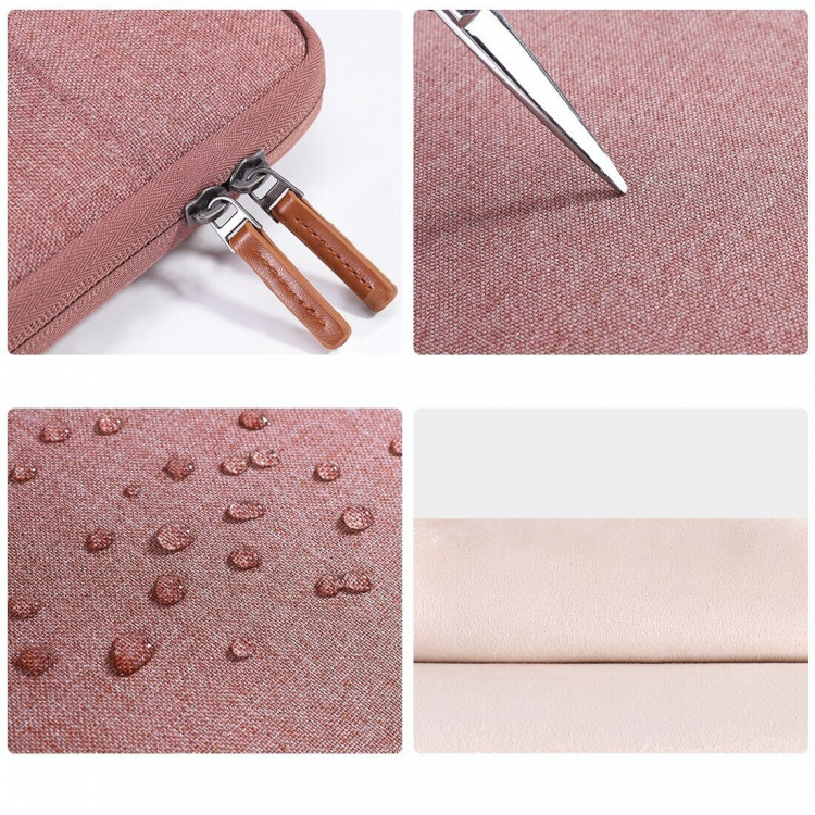 Тканевый чехол DOMISO для ноутбука и Macbook 13,3 дюйма (LP10 розовый)