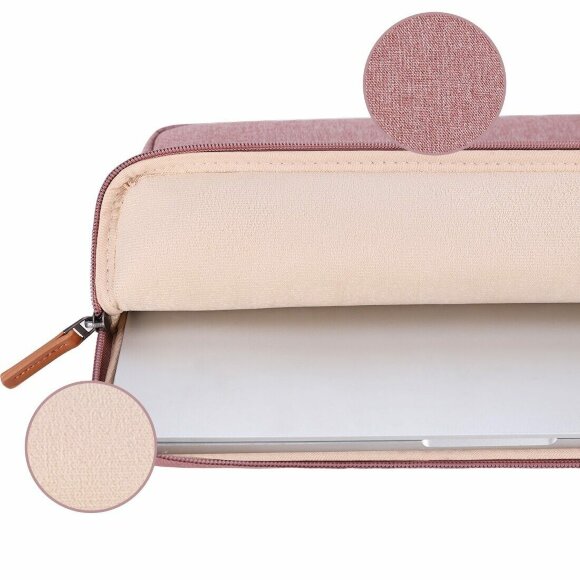 Тканевый чехол DOMISO для ноутбука и Macbook 13,3 дюйма (LP10 розовый)