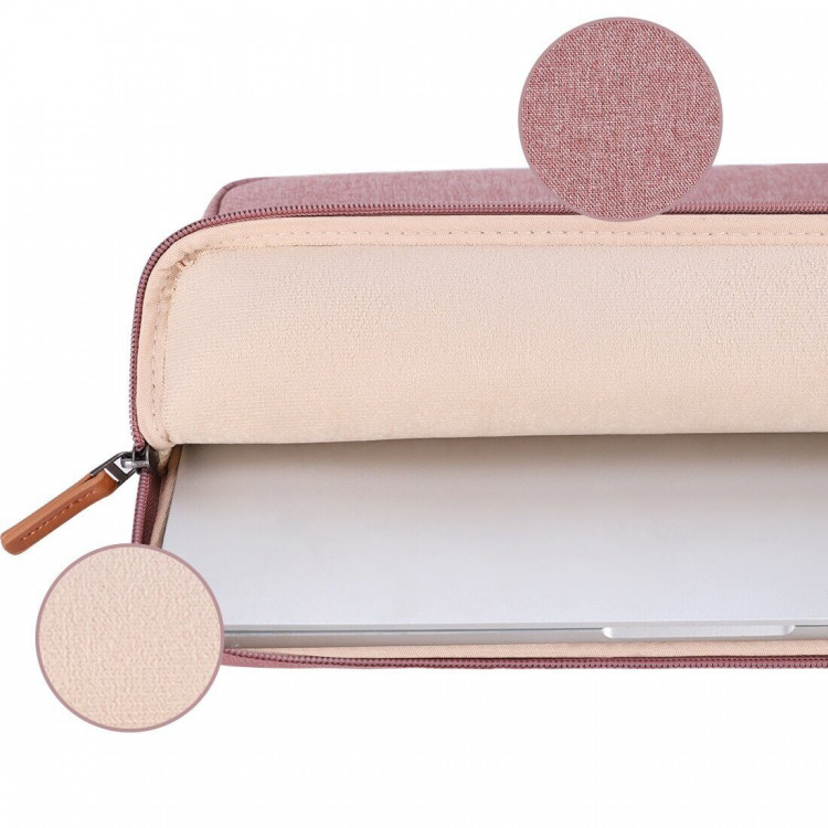 Тканевый чехол DOMISO для ноутбука и Macbook 13,3 дюйма (LP10 розовый)
