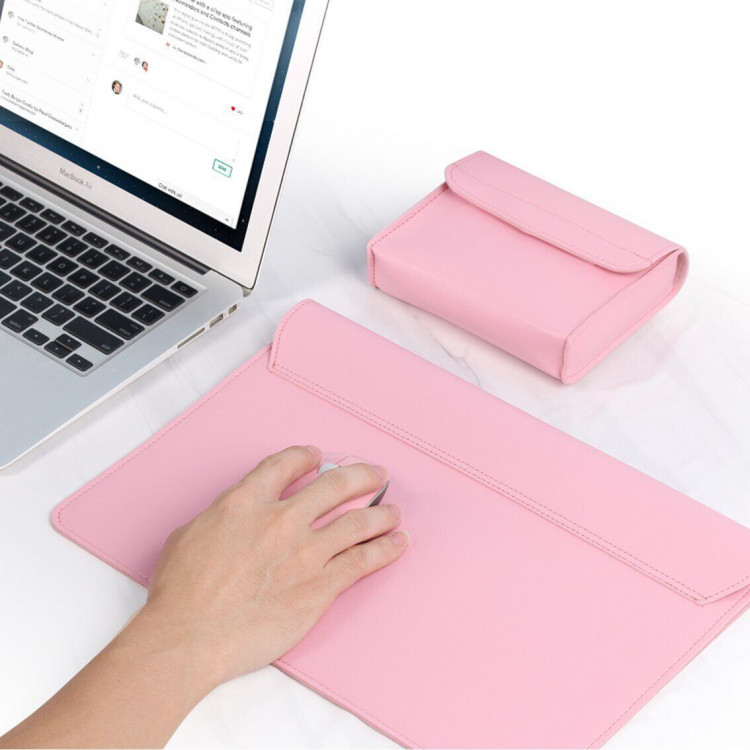 Чехол DOWSWIN для ноутбука и Macbook 13,6 дюйма (розовый)