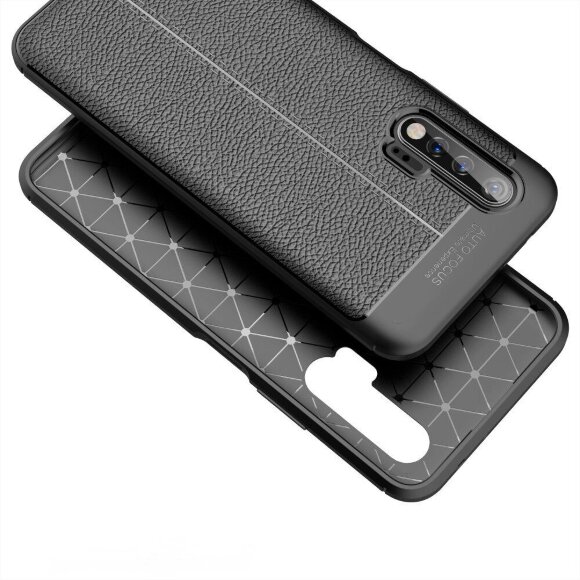 Чехол-накладка Litchi Grain для Huawei nova 6 (темно-синий) Чехол-накладка Litchi Grain для Huawei nova 6 (темно-синий)