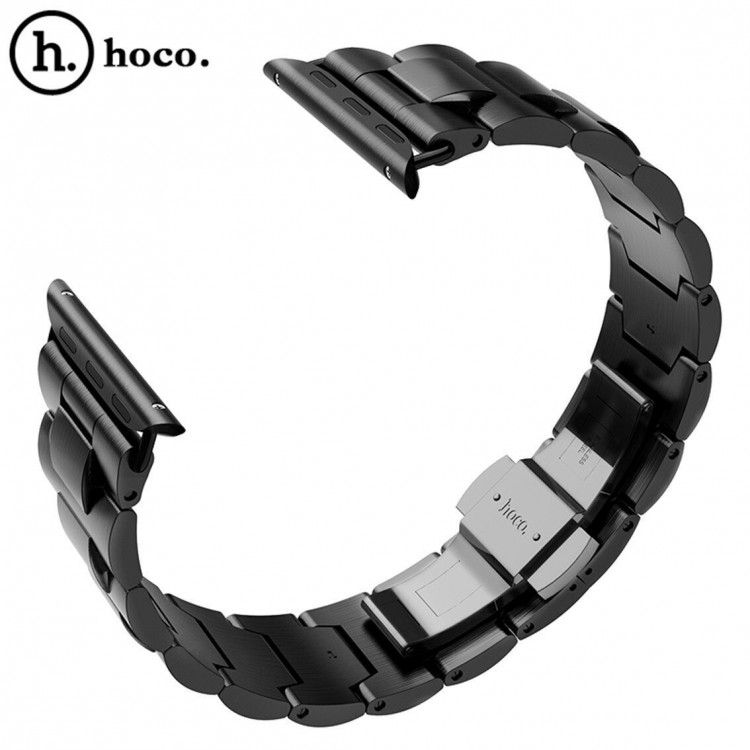 Стальной браслет HOCO Premium для Apple Watch 44 - Series 4 / Series 3 / 2 / 1 (42мм) (черный)