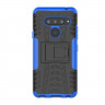 Чехол Hybrid Armor для LG V40 ThinQ (черный + голубой)