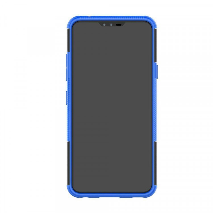 Чехол Hybrid Armor для LG V40 ThinQ (черный + голубой)