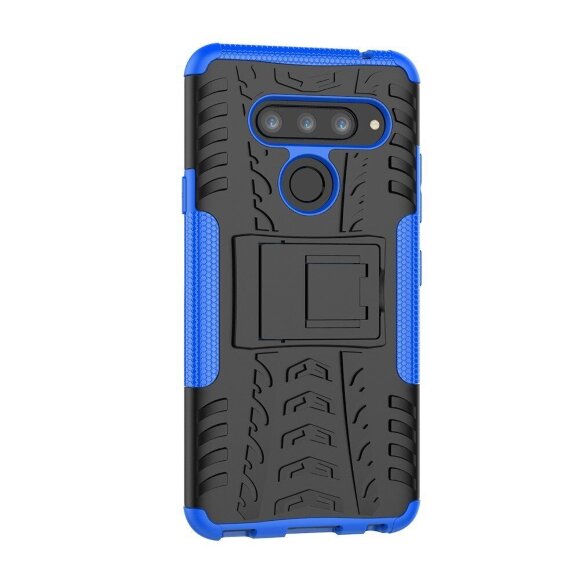 Чехол Hybrid Armor для LG V40 ThinQ (черный + голубой) Чехол Hybrid Armor для LG V40 ThinQ (черный + голубой)