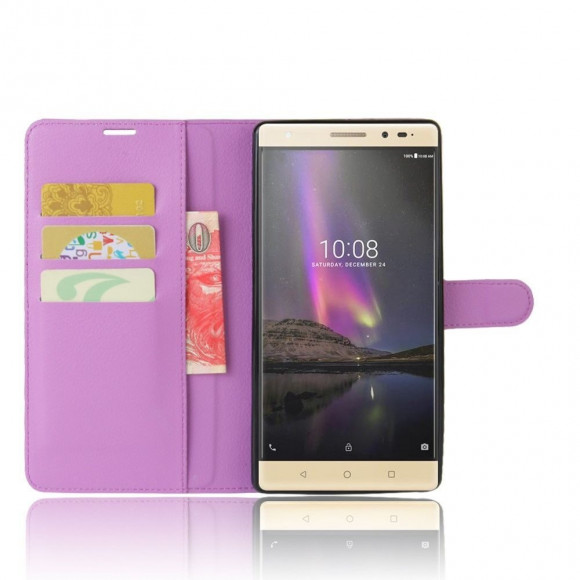 Чехол с визитницей для Lenovo Phab 2 Plus (фиолетовый) Чехол с визитницей для Lenovo Phab 2 Plus (фиолетовый)