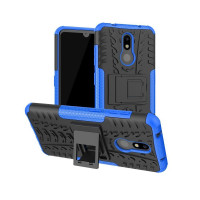 Чехол Hybrid Armor для Nokia 3.2 (черный + голубой)