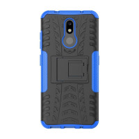 Чехол Hybrid Armor для Nokia 3.2 (черный + голубой)