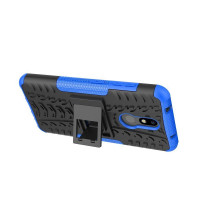 Чехол Hybrid Armor для Nokia 3.2 (черный + голубой)