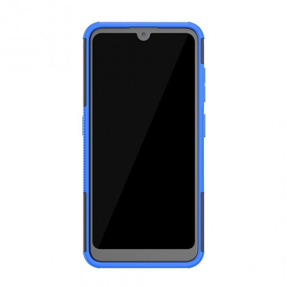 Чехол Hybrid Armor для Nokia 3.2 (черный + голубой)