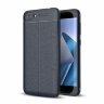 Чехол-накладка Litchi Grain для Asus Zenfone 4 Max ZC554KL (темно-синий)