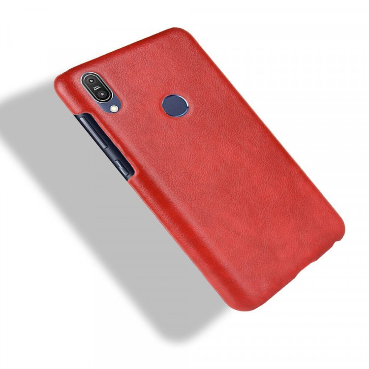Чехол Litchi Texture для Asus Zenfone Max Pro (M1) ZB601KL / ZB602KL (красный)