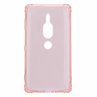 Силиконовый чехол с усиленными бортиками для Sony Xperia XZ2 Premium (розовый)