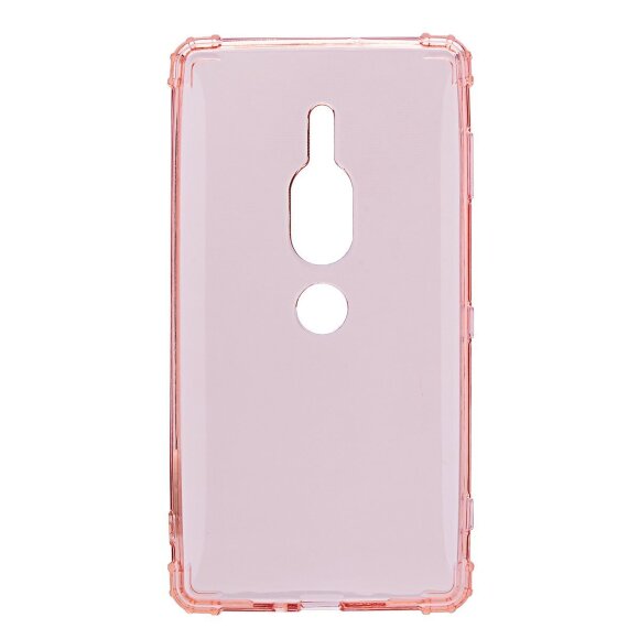 Силиконовый чехол с усиленными бортиками для Sony Xperia XZ2 Premium (розовый) Силиконовый чехол с усиленными бортиками для Sony Xperia XZ2 Premium (розовый)