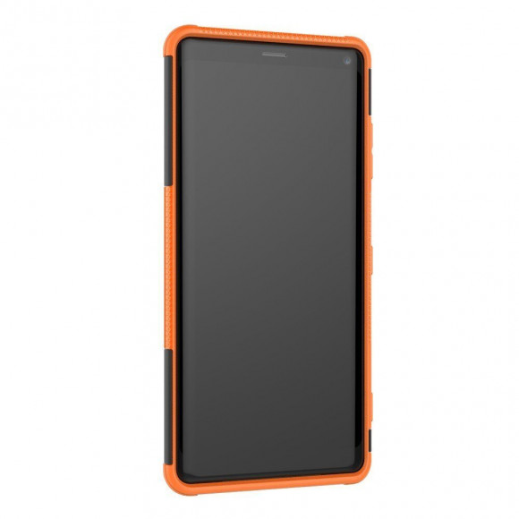 Чехол Hybrid Armor для Sony Xperia XZ3 (черный + оранжевый)