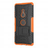 Чехол Hybrid Armor для Sony Xperia XZ3 (черный + оранжевый)