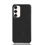 Кожаная накладка-чехол для Samsung Galaxy S23 Plus (черный) Кожаная накладка-чехол для Samsung Galaxy S23 Plus (черный)