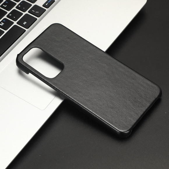 Кожаная накладка-чехол для Samsung Galaxy S23 Plus (черный)