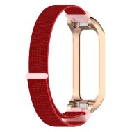 Нейлоновый браслет с металлической оправой для Samsung Galaxy Fit 2 SM-R220 (красный)