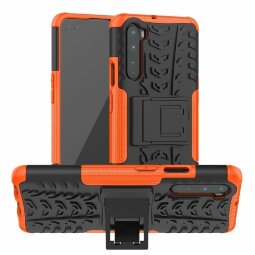 Чехол Hybrid Armor для OnePlus Nord (черный + оранжевый)