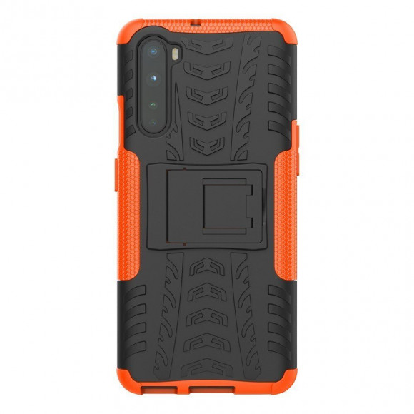 Чехол Hybrid Armor для OnePlus Nord (черный + оранжевый) Чехол Hybrid Armor для OnePlus Nord (черный + оранжевый)