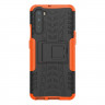 Чехол Hybrid Armor для OnePlus Nord (черный + оранжевый)