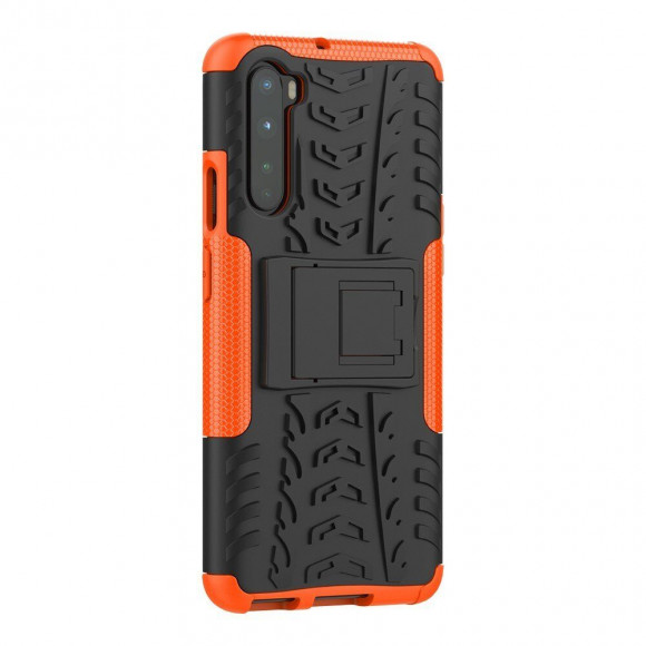 Чехол Hybrid Armor для OnePlus Nord (черный + оранжевый) Чехол Hybrid Armor для OnePlus Nord (черный + оранжевый)