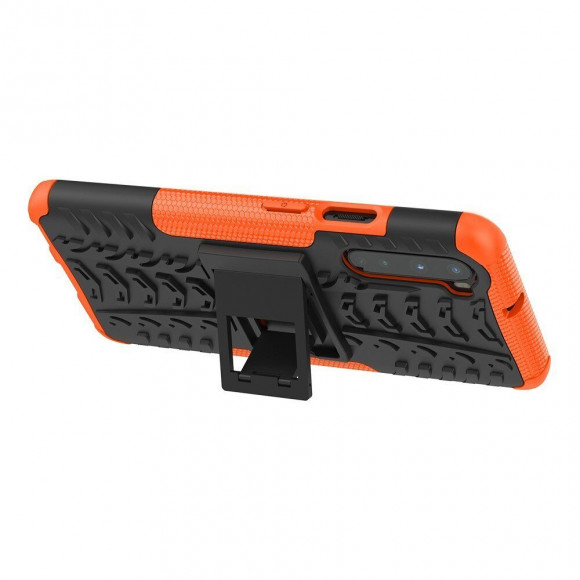Чехол Hybrid Armor для OnePlus Nord (черный + оранжевый) Чехол Hybrid Armor для OnePlus Nord (черный + оранжевый)